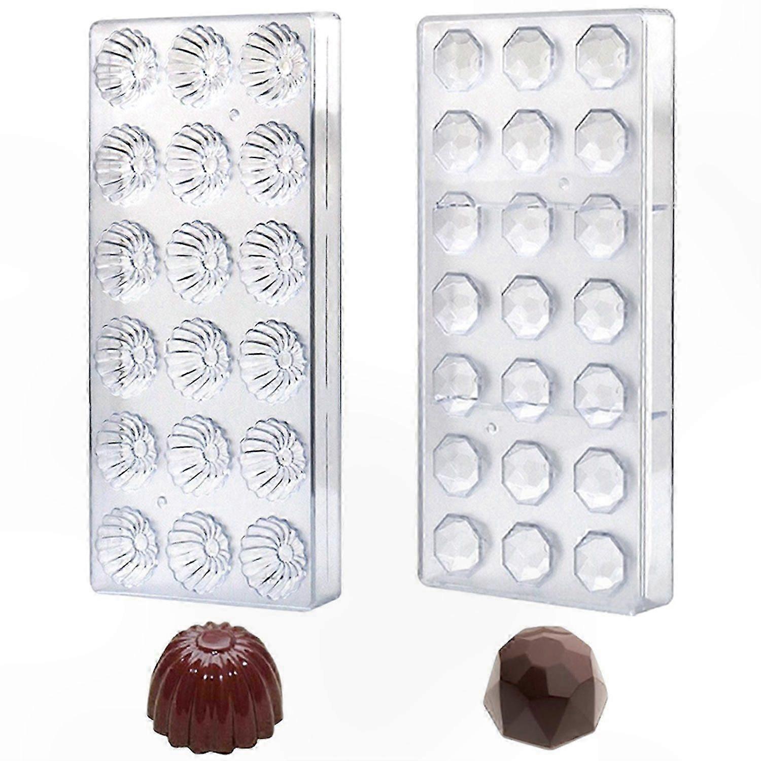 Clear 3D Baking Mold Set for Creative Desserts and Chocolates