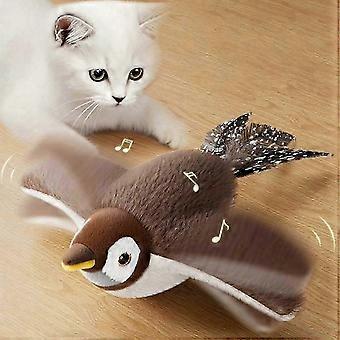 26-27@ 26-27 Electric Flying Cat Toy with Flapping Wings for Indoor Play Interactive Chirping Bird Cat Toy with Remote Control 2026 New Flappy Chase C
