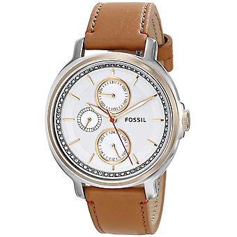 Fossil chelsey Quarz Analog Frau Uhr mit Rindsleder Armband ES3523