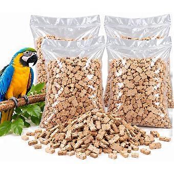 4pk OF 6 Litre Natural Coarse Beech Chips Bird Parrot Cage Bedding Covering