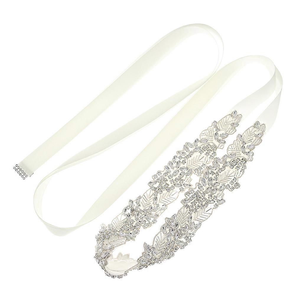 Rhinestone Belt Bridal Wedding Dress Accessory Rectangular for 1Pack