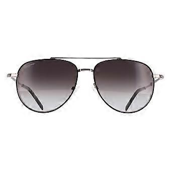 Salvatore Ferragamo Sunglasses SF226S 086 Black Light Ruthenium Grey Gradient