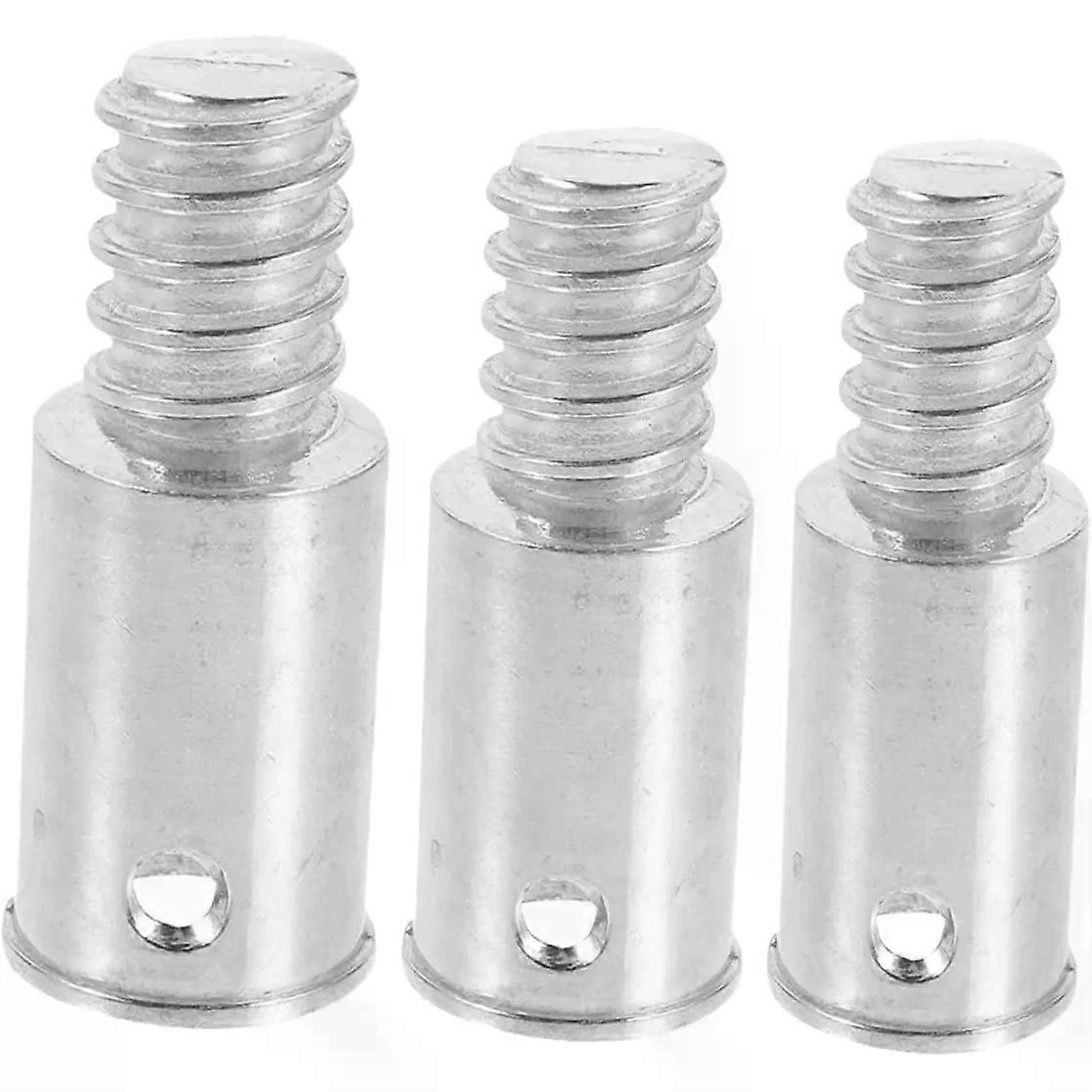 Broom Handle Threaded End Aluminum Alloy Thread Adapter 3pcs