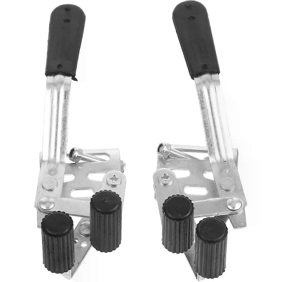 2pcs Wheelchair Brake Extension Handles Side Screw Mounting