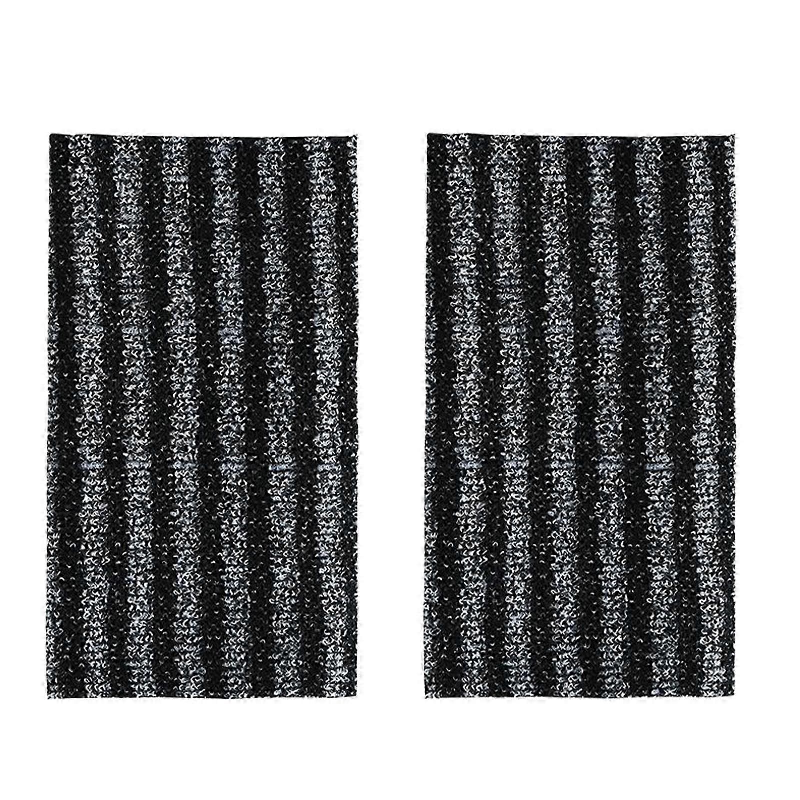 2x Soft Polyester Bath Towels 25x100cm