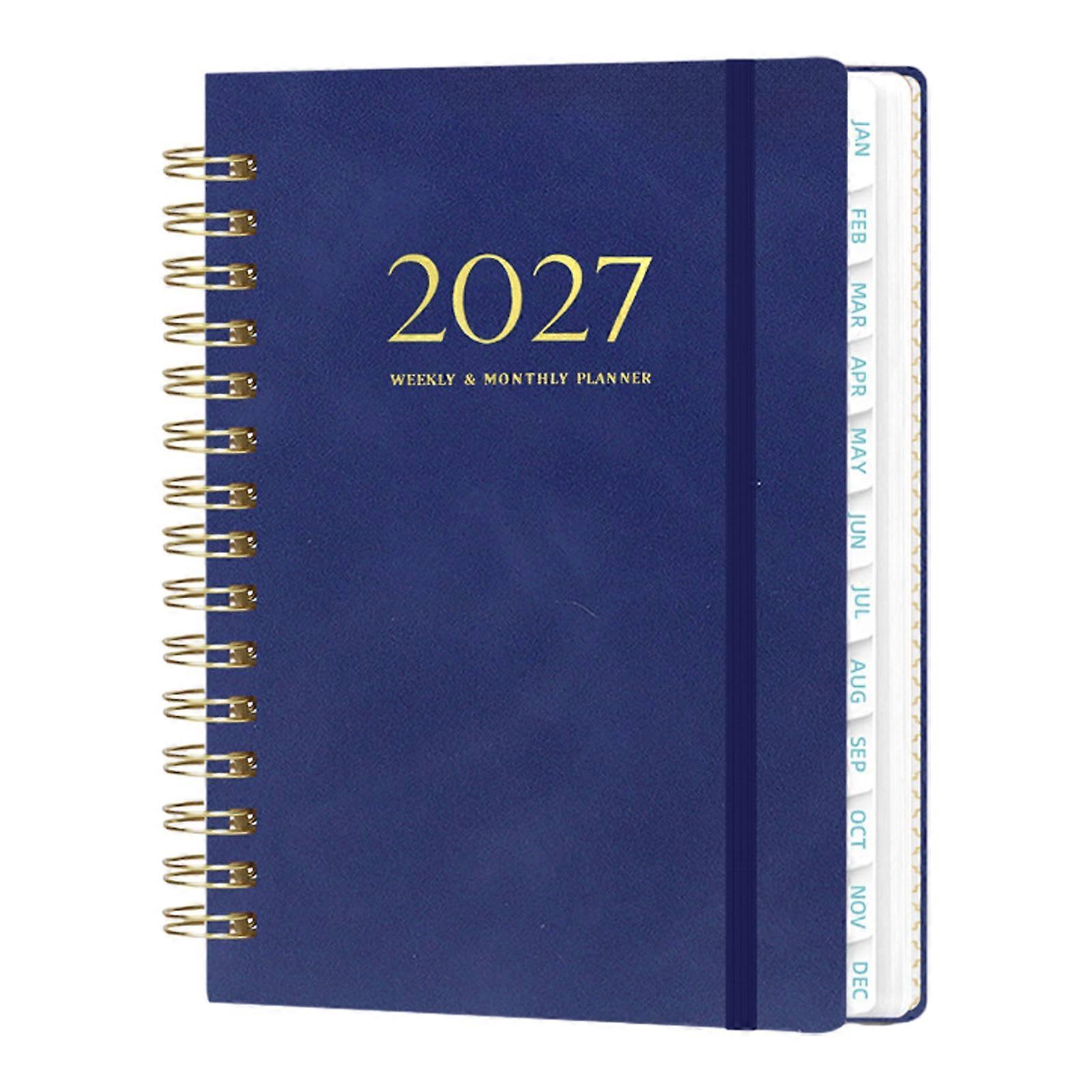 2027 Spiral Planner A5 Weekly 140 Pages For Work Study