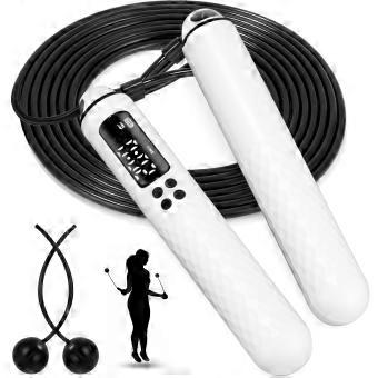 Draadloos springtouw met calorieënteller en timer, lcd-display, verstelbaar voor fitness