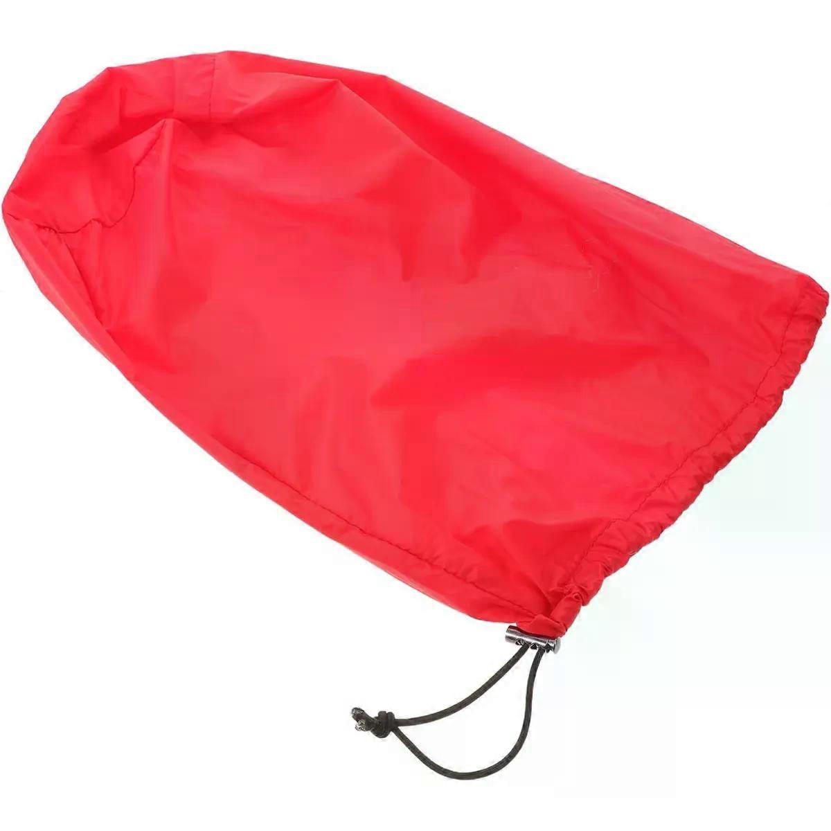 Nylon Drawstring Stuff Sack for Jackets, Red Travel Storage Bag