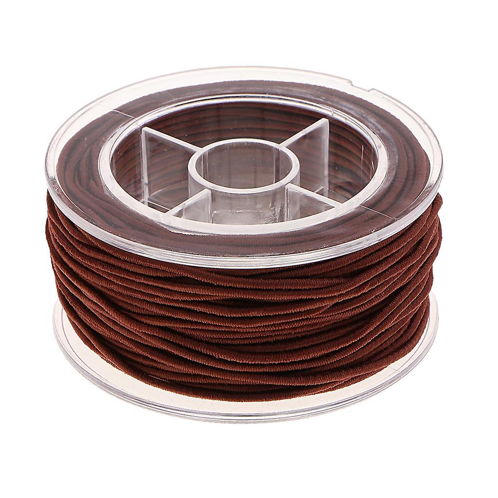 Stretch Elastic Cord for Jewelry Making DIY Thread String Light Brown 18m