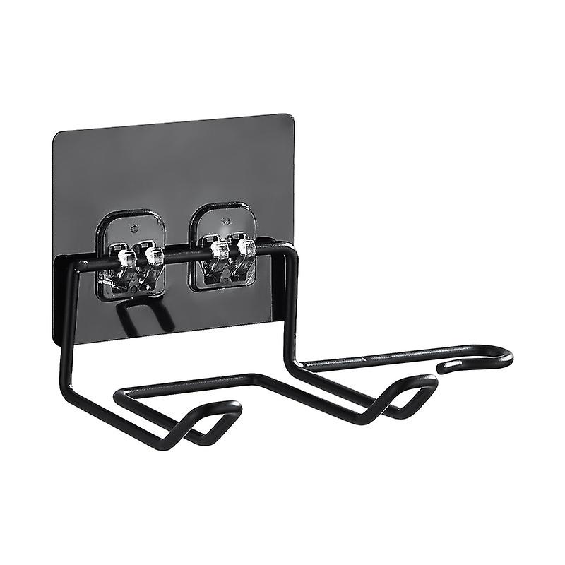2 packs, hair dryer rack, wall bracket, black