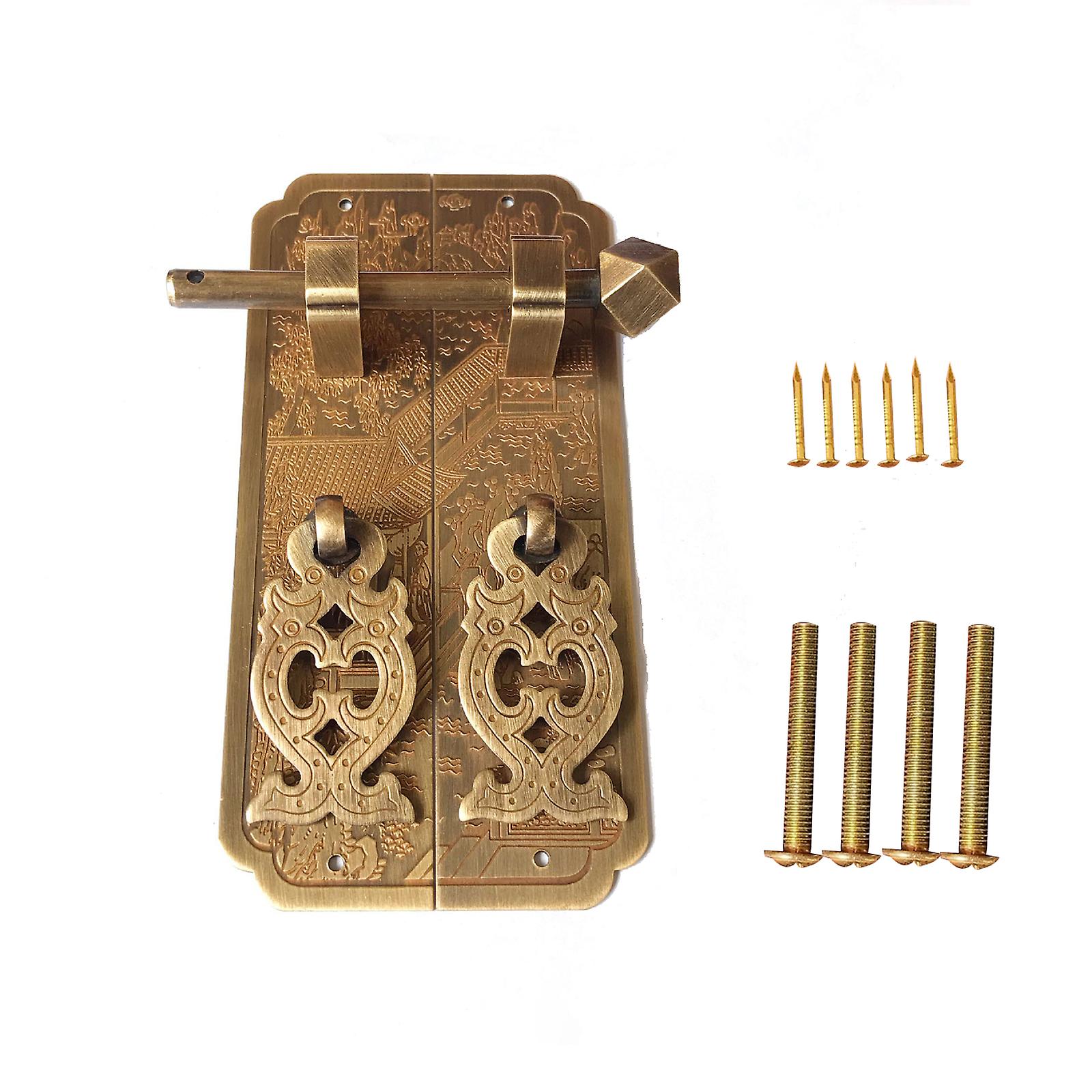 Chinese Cabinet Pull Cupboard Drawer Knobs Retro Wardrobe Dresser Drop Pull