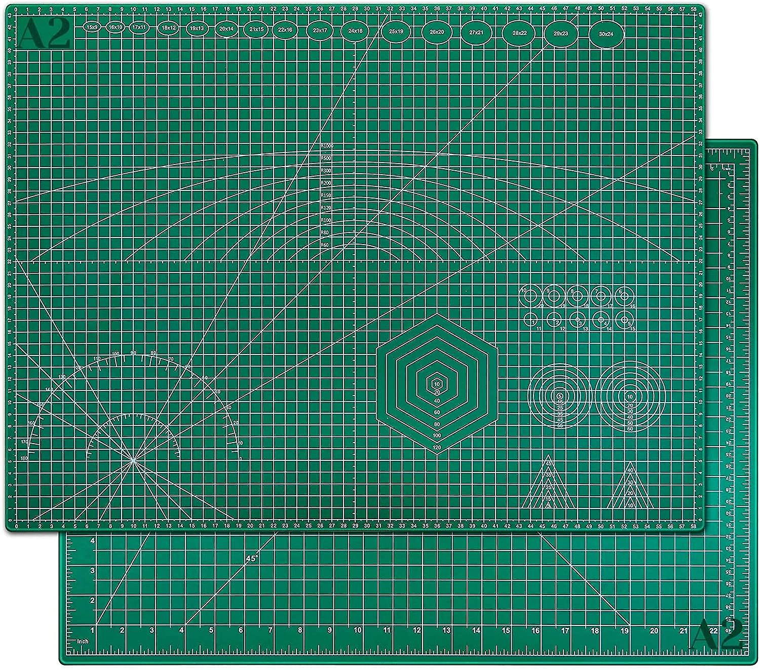 Self Healing Cutting Mat for Crafts,  18 x 24 Inches Large Sewing Rotary Mat Fabric Cutting Mat Double Sided Healing Mat for Crafting Quilting Scrapbo