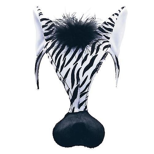 Bristol Novelty Adults Unisex Zebra Mask With Sound