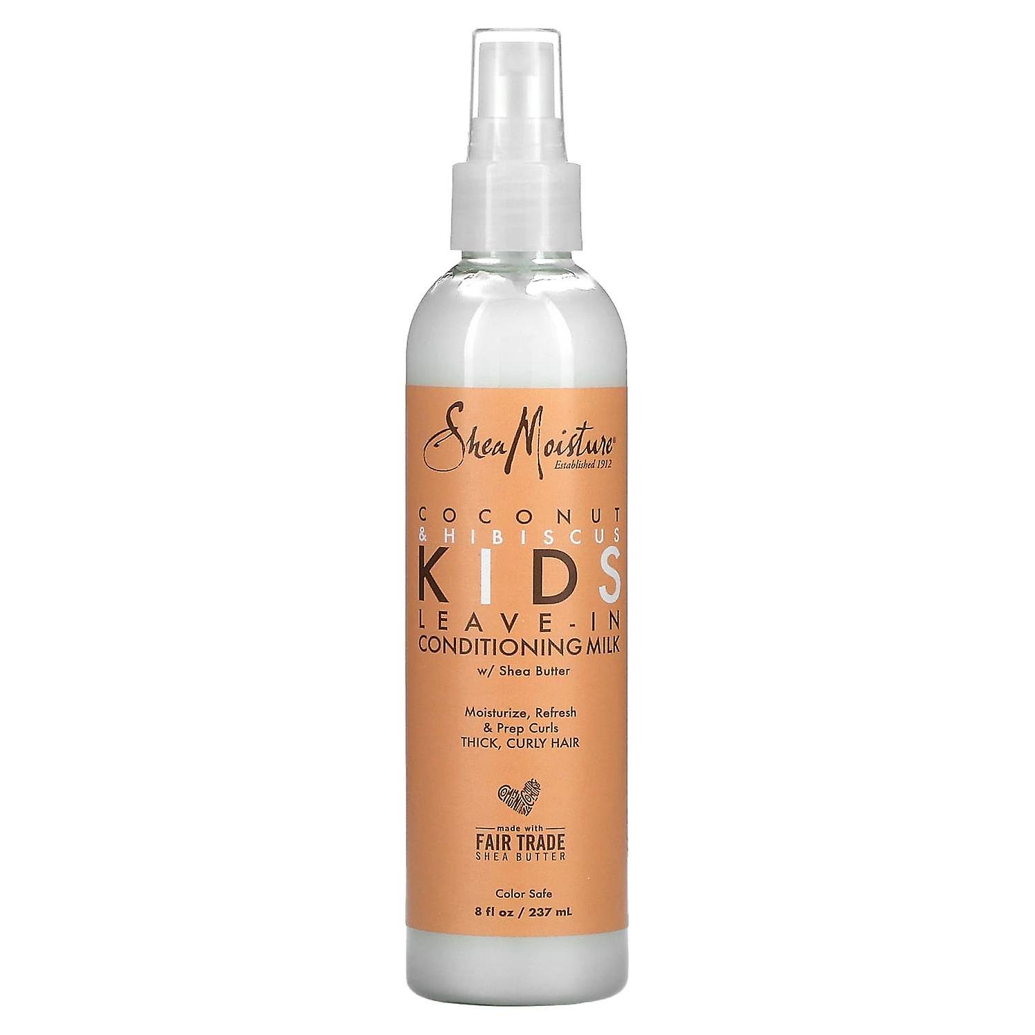 SheaMoisture, Kids, Leave-In Conditioning Milk with Shea Butter, Thick, Curly Hair, Coconut & Hibisc