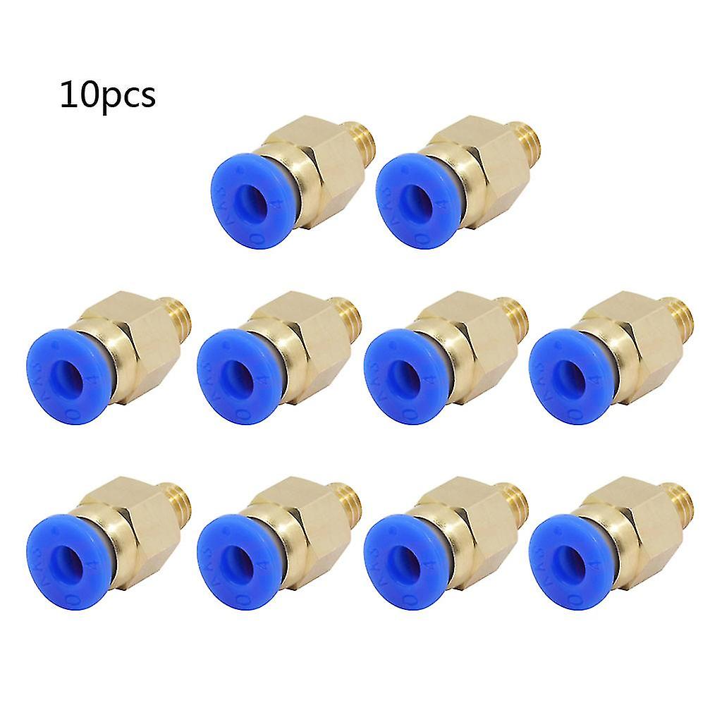 10 Pack Male Thread Straight Pneumatic Fitting Push Quick Release Connectors