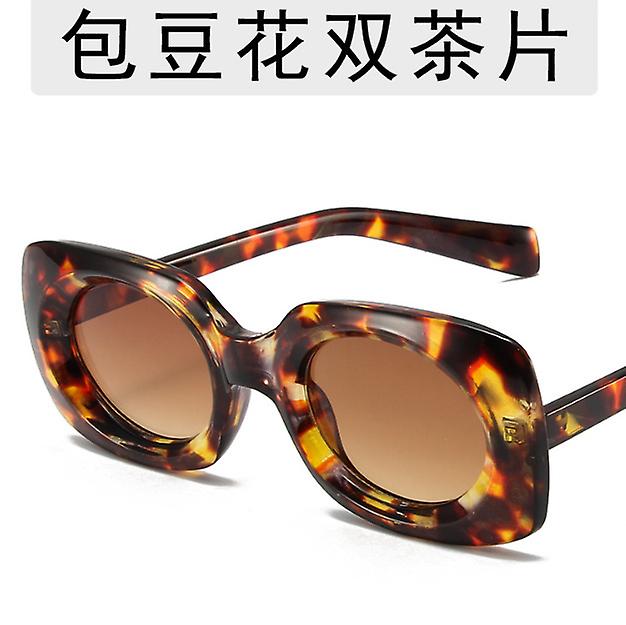 New Design Women's Simple Square Sunglasses Trend Personality Macaron Colored Glasses Street Hip Hop Bundy Sunglasses