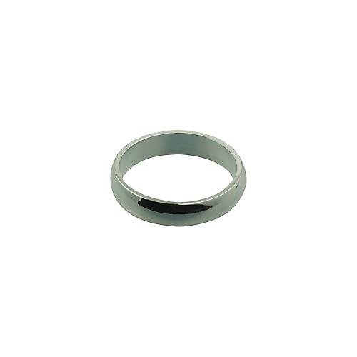 Silver 5mm plain D shaped Wedding Ring Size Z