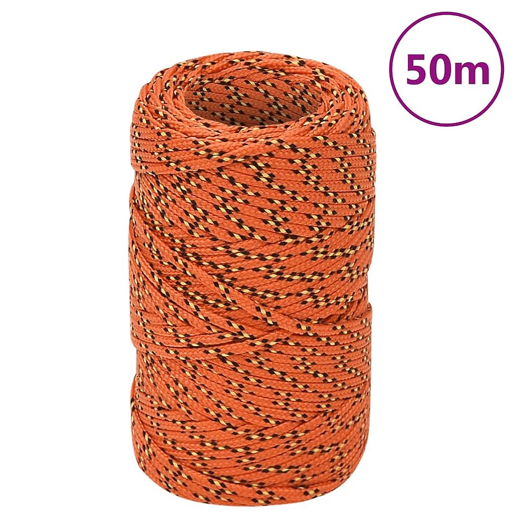 Boat Rope Orange 2 mm 50 m Polypropylene