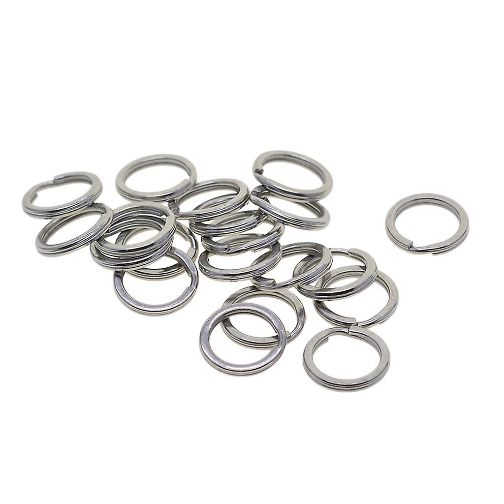 Stainless Steel Double Split Ring Key Rings Keychain DIY Craft Finding 20pcs
