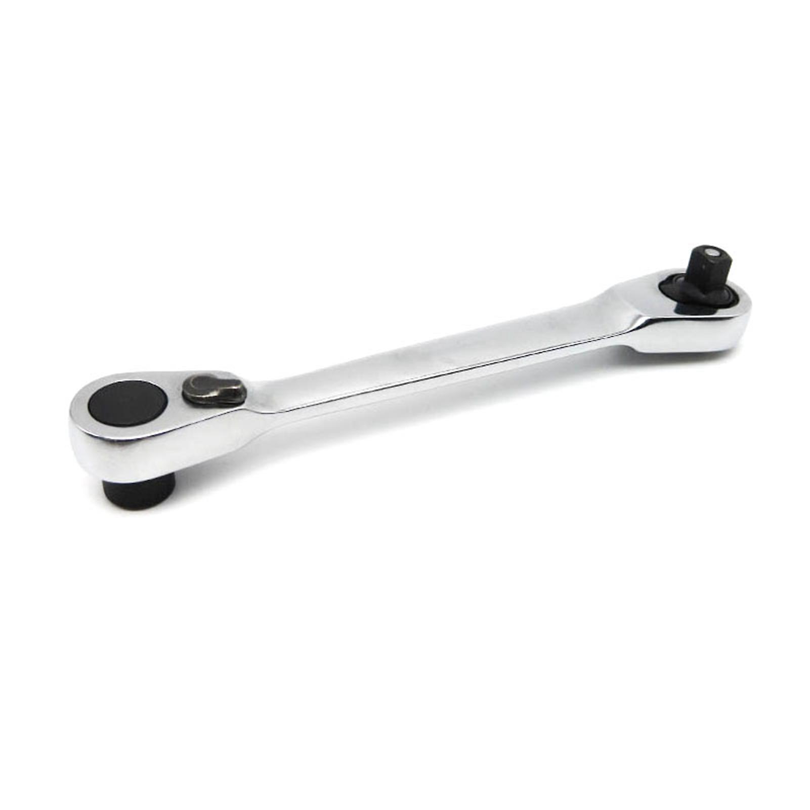 Socket Ratchet Wrench Bit Driver Combo 1/4in 72 Teeth Quick Release Double Headed Socket Wrench