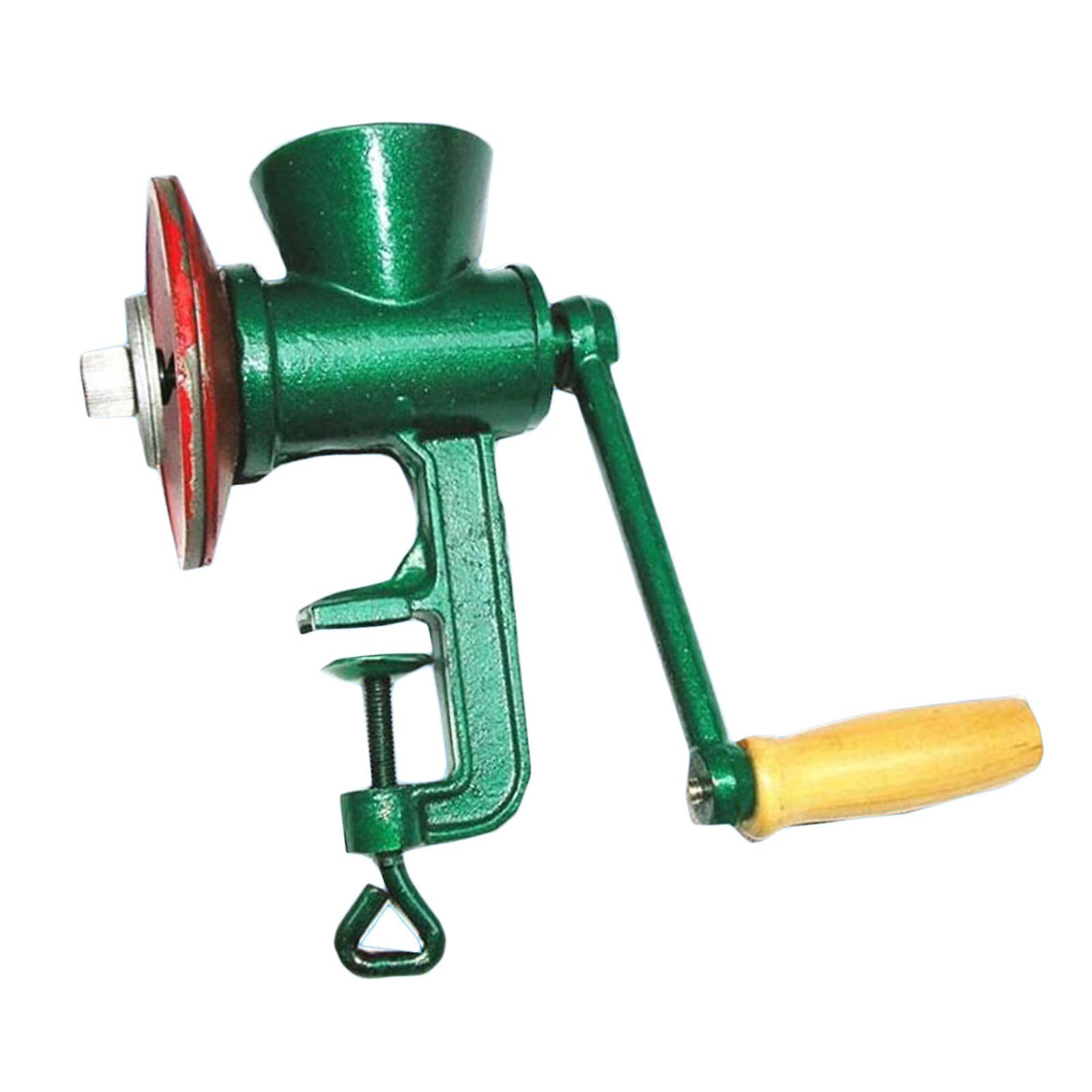 Hand Crank Grain Mill Wheat Nuts Crusher Coarseness Adjustable for Pepper
