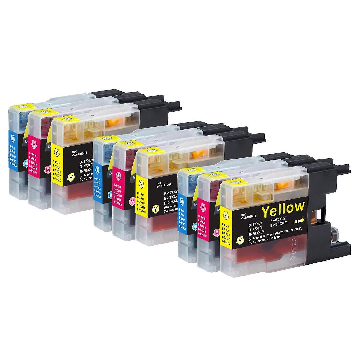 Go Inks συμβατά δοχεία μελανιού LC1240 C/M/Y, πακέτο 9, κυανό/ματζέντα/κίτρινο για εκτυπωτές Brother