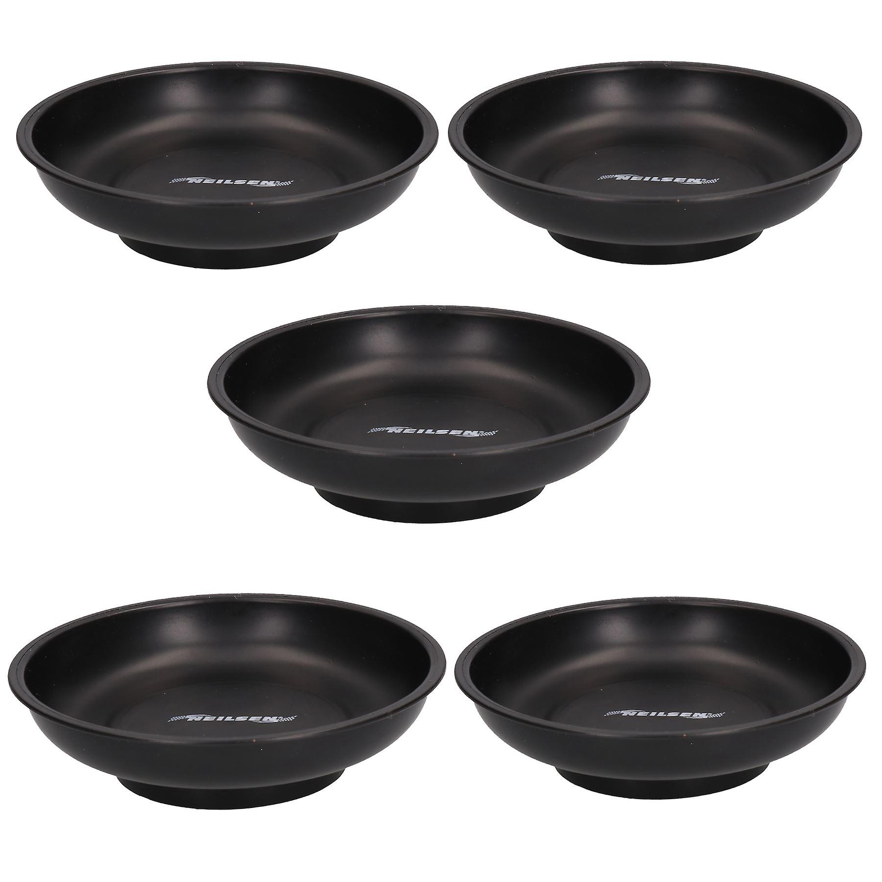 5 x 6" Magnetic Parts Tray Dish Storage Holder Circular Round With PVC Coating