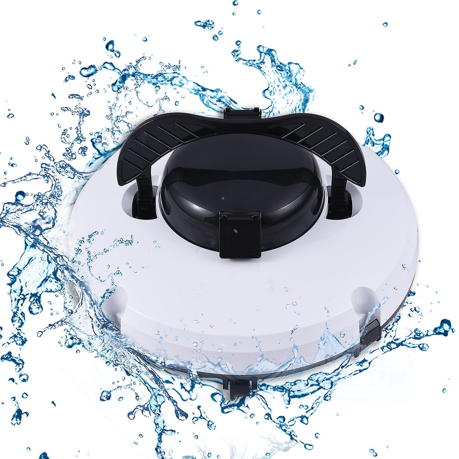 Cordless Robotic Pool Cleaner Waterproof Strong Suction Self-parking