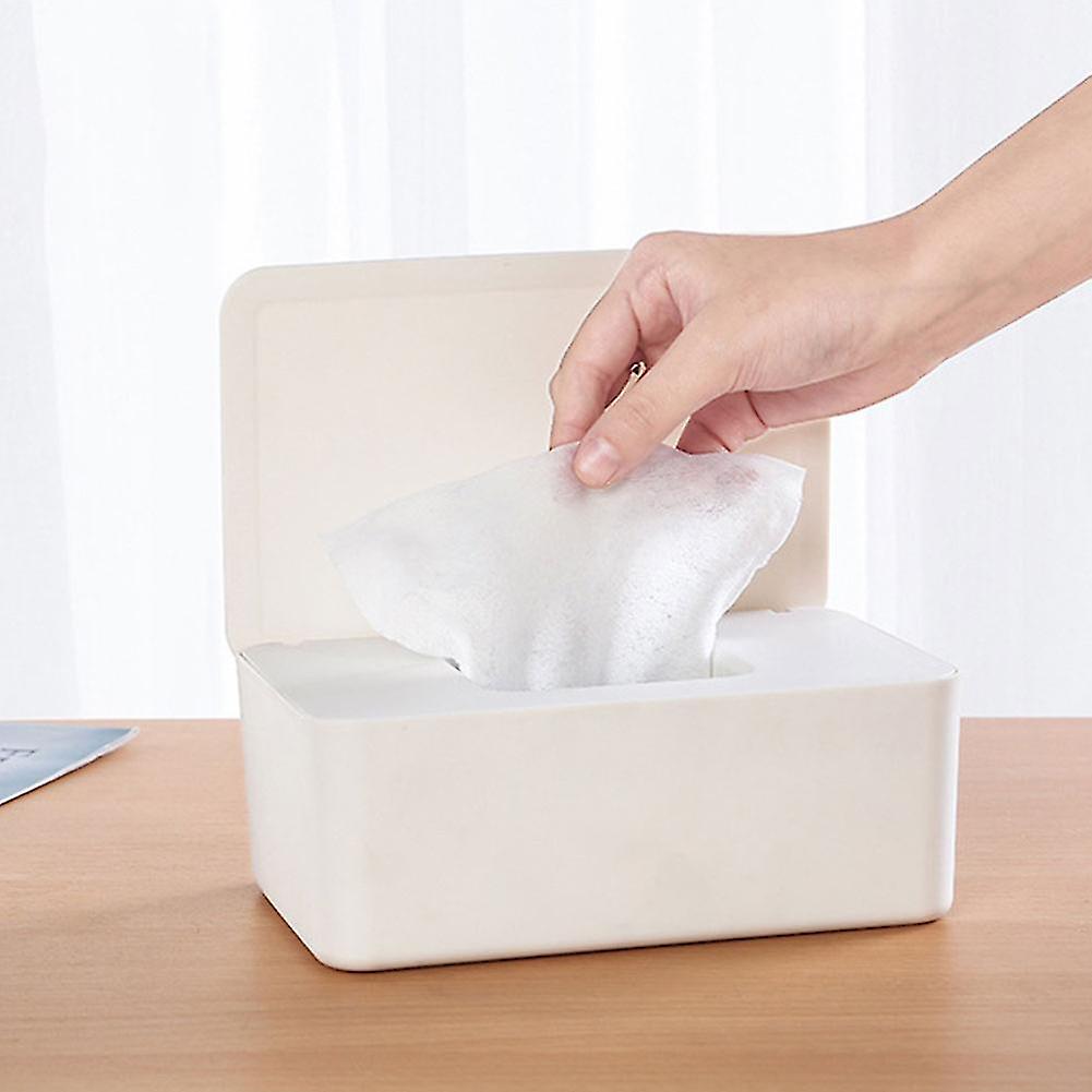 Tissue Storage Box Case Wet Wipes Dispenser Holder With Lid For Home Office