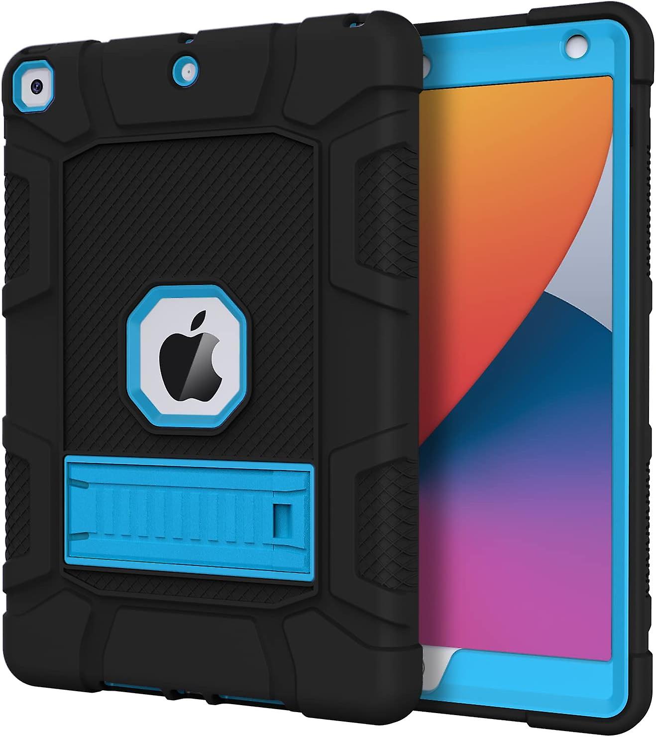 Case For Ipad Mini5 2019, Slim Heavy Duty Shockproof Rugged Protective Case ,black+blue