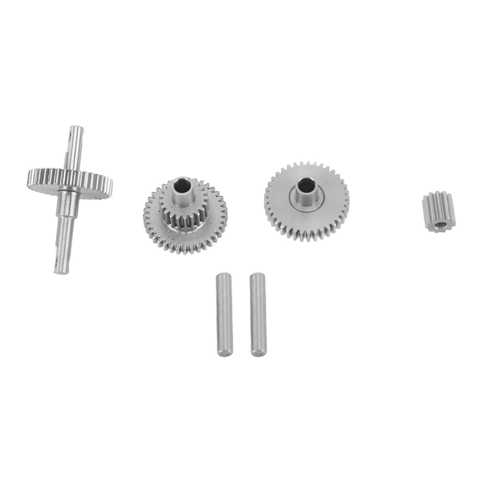 Qukaim RC Crawler Gear Set Stainless Steel RC Crawler Gear Set for Traxxas TRX4M 1/18 Crawler, Easy Installation, Light, Precise, 9.7:1 Ratio