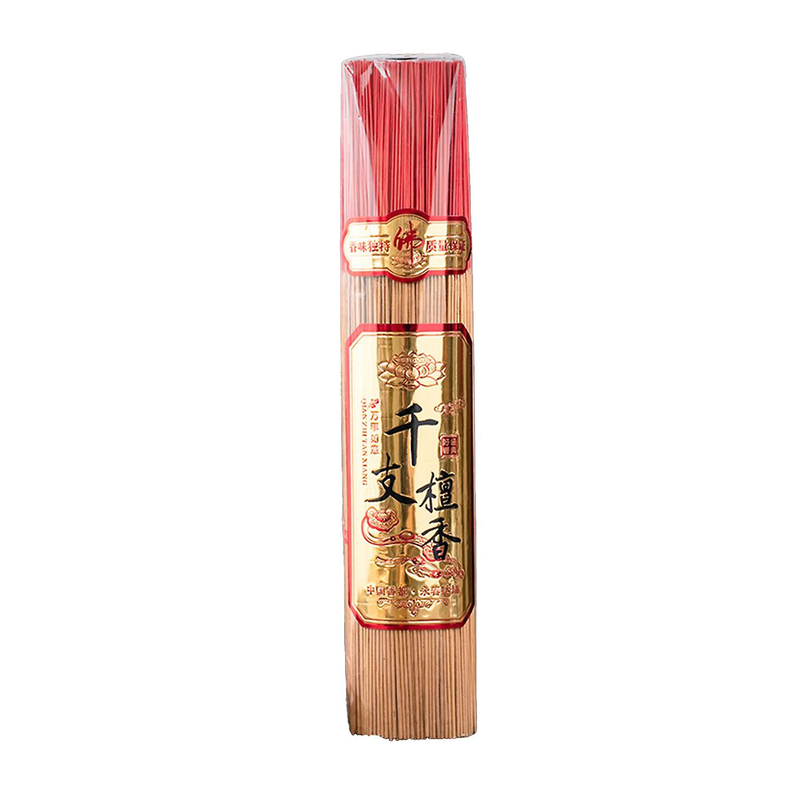 1000 Pcs Smokeless Incense Sticks Comfortable Long Lasting Fragrance Sandalwood Incense Sticks for Home Temples Natural Color 32.5cm