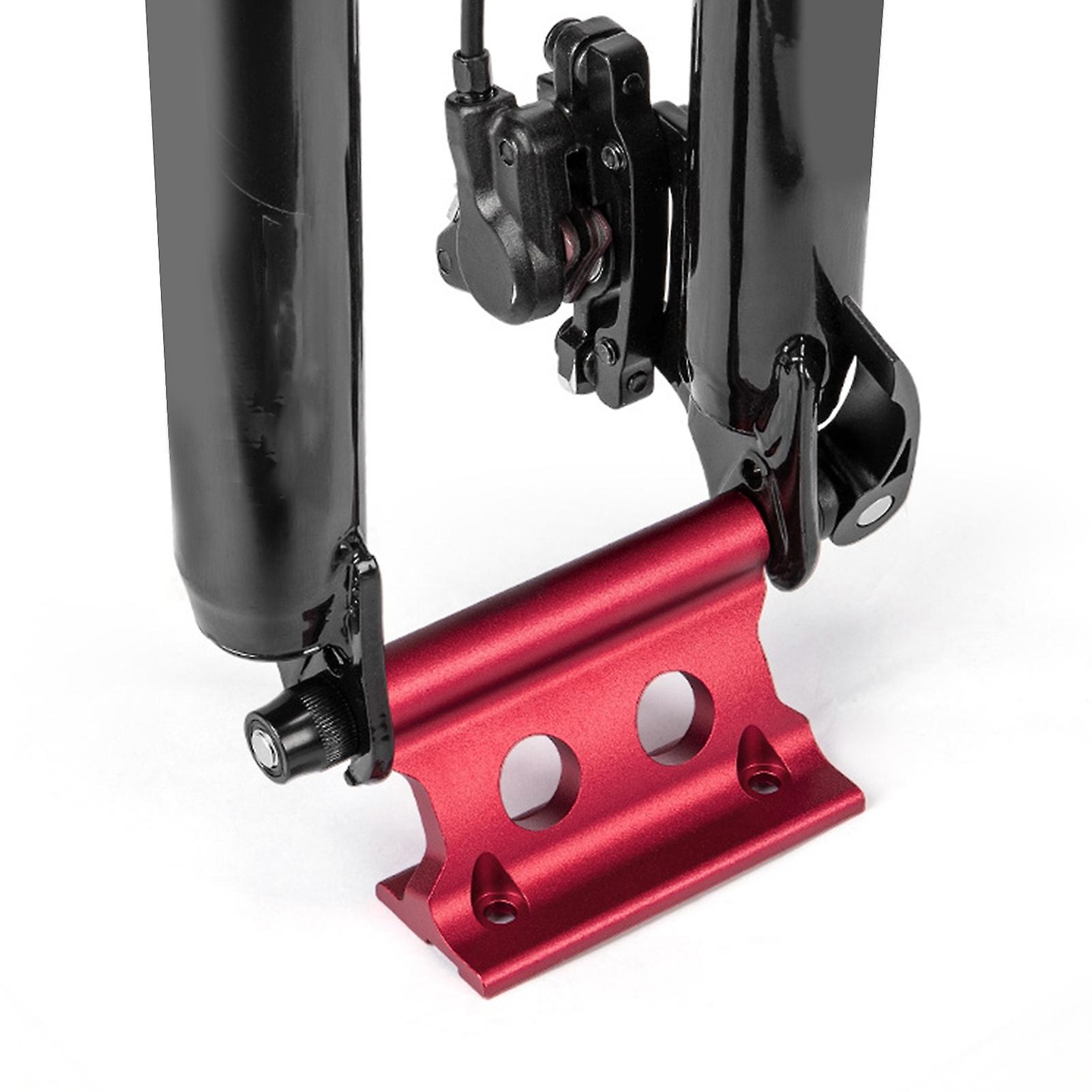 Fahrrad Vorderradgabelhalterung Schnellspanner Aluminiumlegierung Starkes Lager Autodach Fahrradblock Gabelhalterung Rot Freie Größe