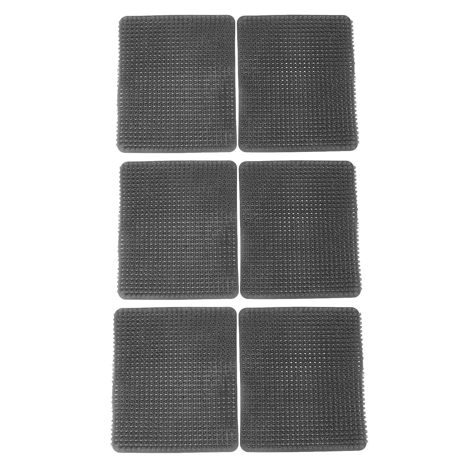 6 Pack Chicken Coop Nesting Pads, Polyethylene, for Chicken Coops and Laying Accessories, Grey