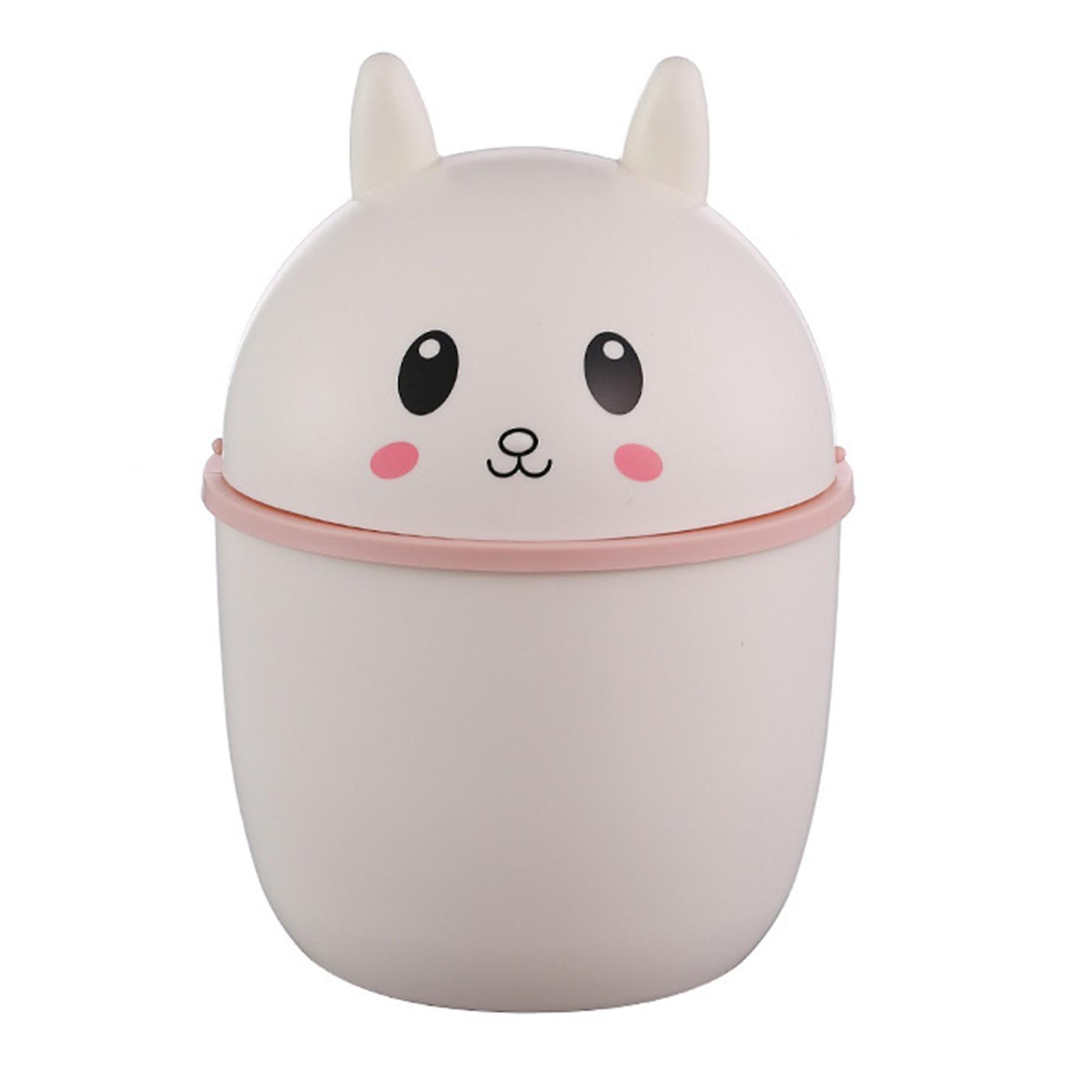 Rubbish Bin Adorable Looking Versatile Desk Tiny Waste Can Dorm Supplies