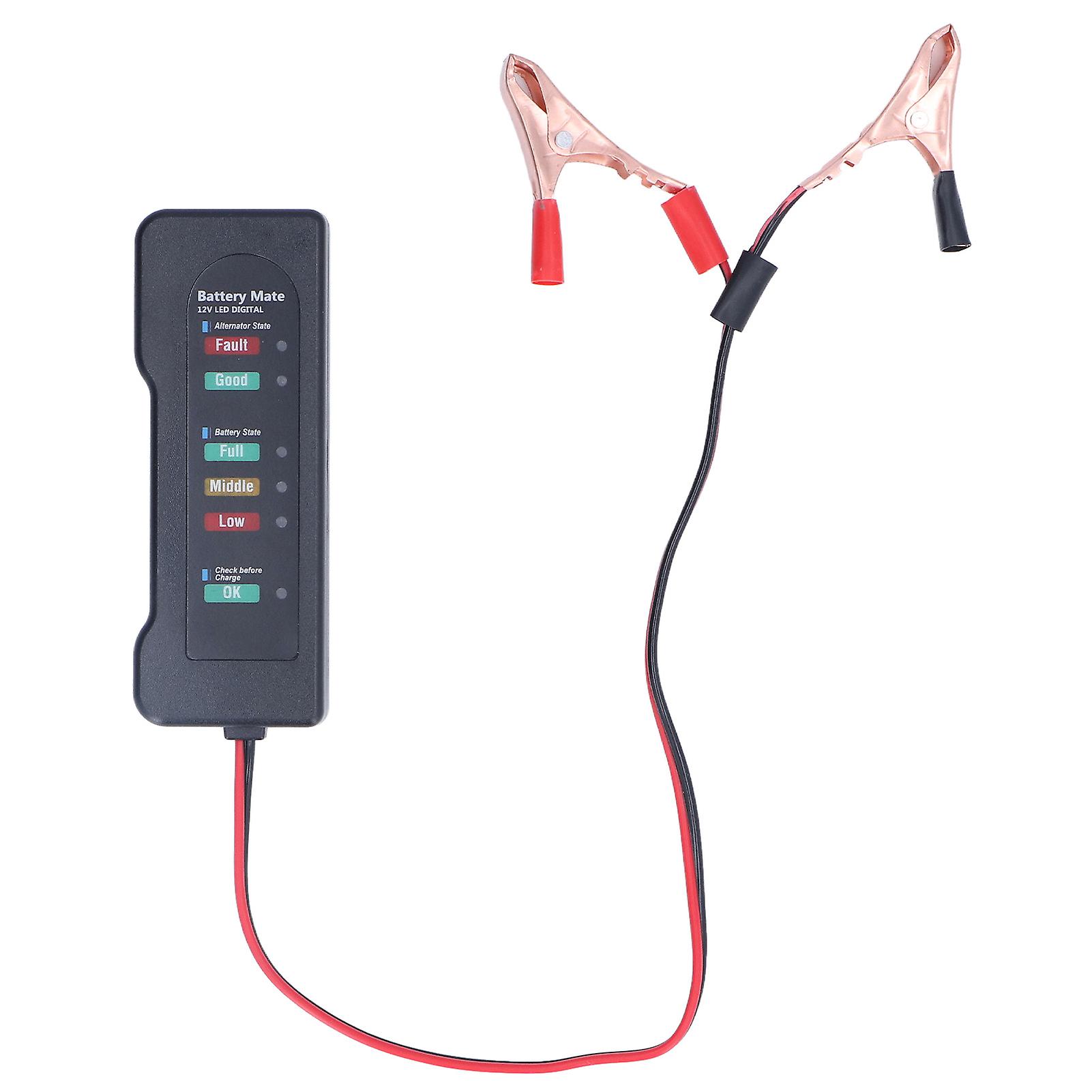12V Car Battery Tester, Battery Analyzer, Reverse Protection Function, Good Electrical Conductivity, High Sensitivity