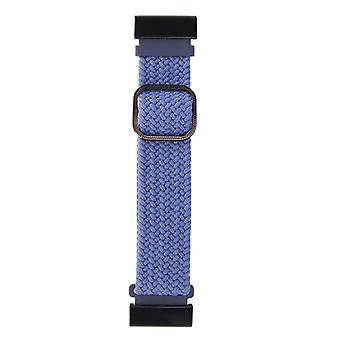 22 mm gevlochten horlogeband 26 mm gesp aangepast rekbare gespsluiting gevlochten vervangende band voor Fenix 7X donkerblauw