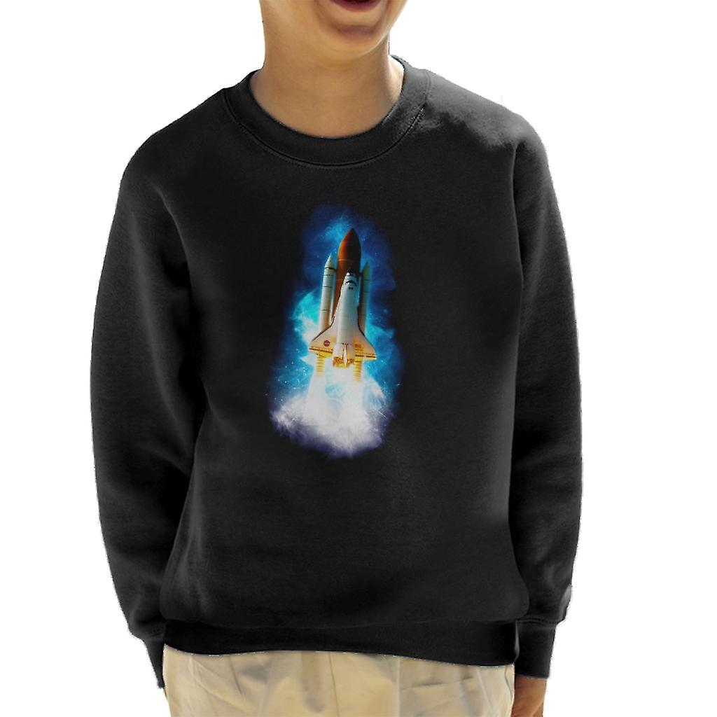 NASA Atlantis Launch Stellar Effect Kid's Sweatshirt