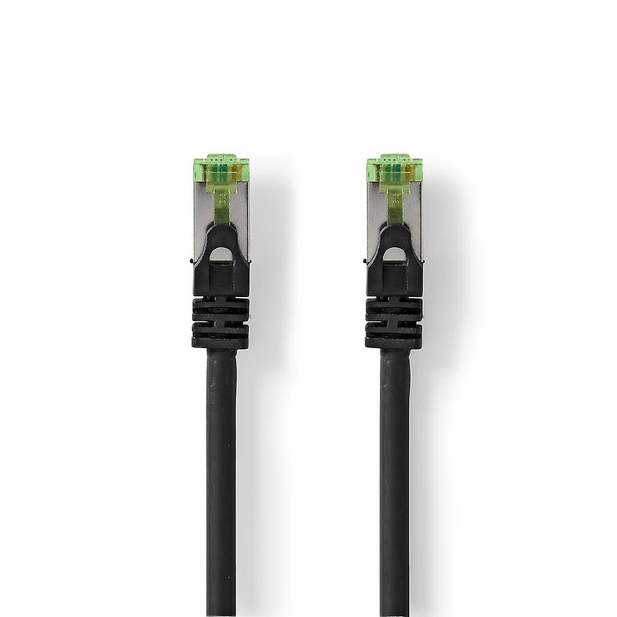 CAT7ネットワークケーブル |S/FTP |RJ45 オス |RJ45 オス |10.0メートル |スナッグレス |ラウンド |LSZHの |ブラック |クヴェル