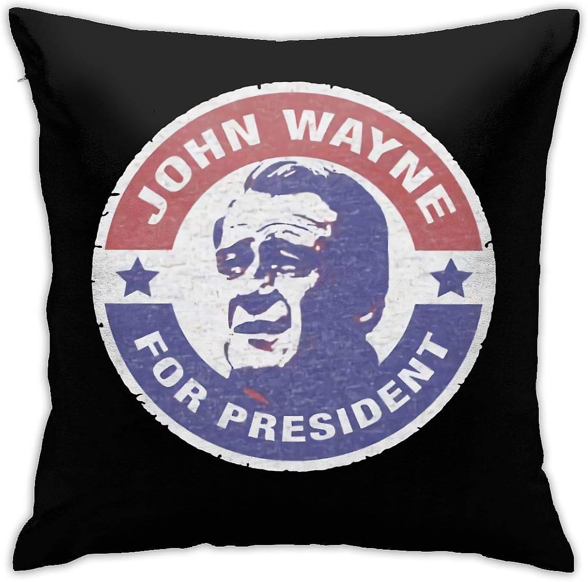 John Wayne Pattern Throw Pillow Covers Polyester Cushion Cover Cases Pillowcases Sofa Home Decor AA-6202