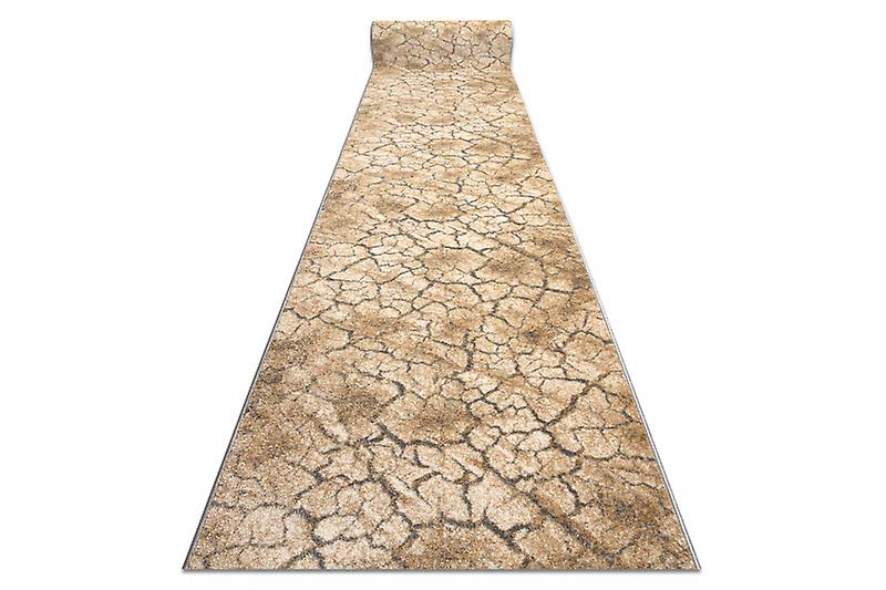 Läufer KARMEL Terra geknackt geschliffen grau karamell 80 cm