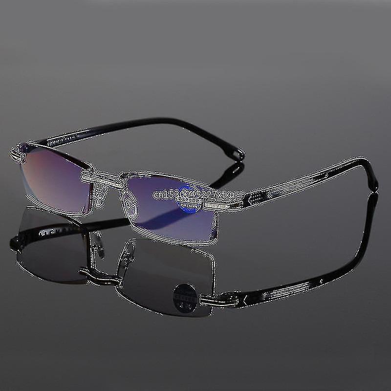 High Hardness Anti-blue Progressive Far And Near Dual-use Reading Glasses Light