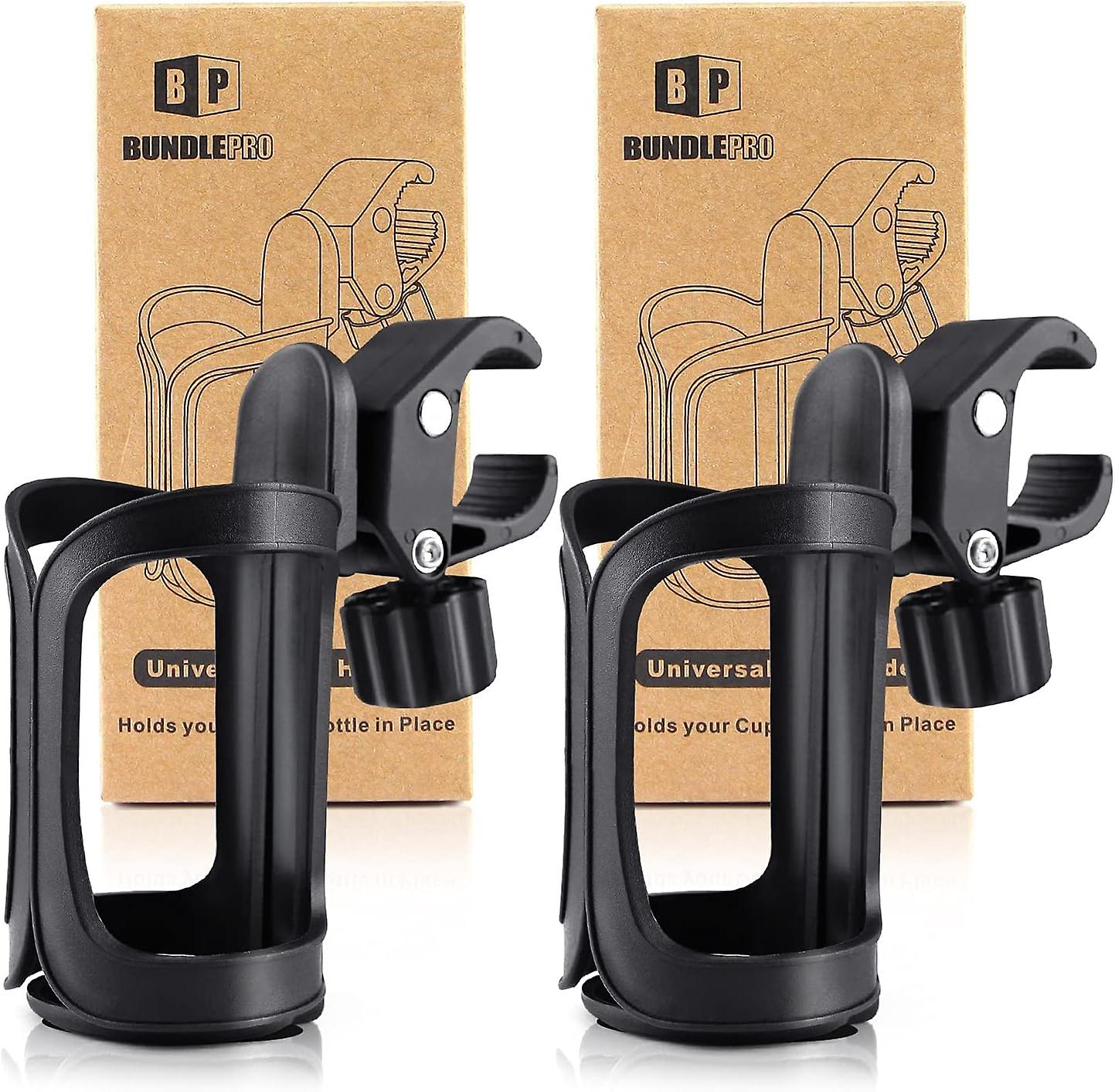 2 Pack Universal Stroller/Pram Cup Holder, Adjustable Bottle Orga