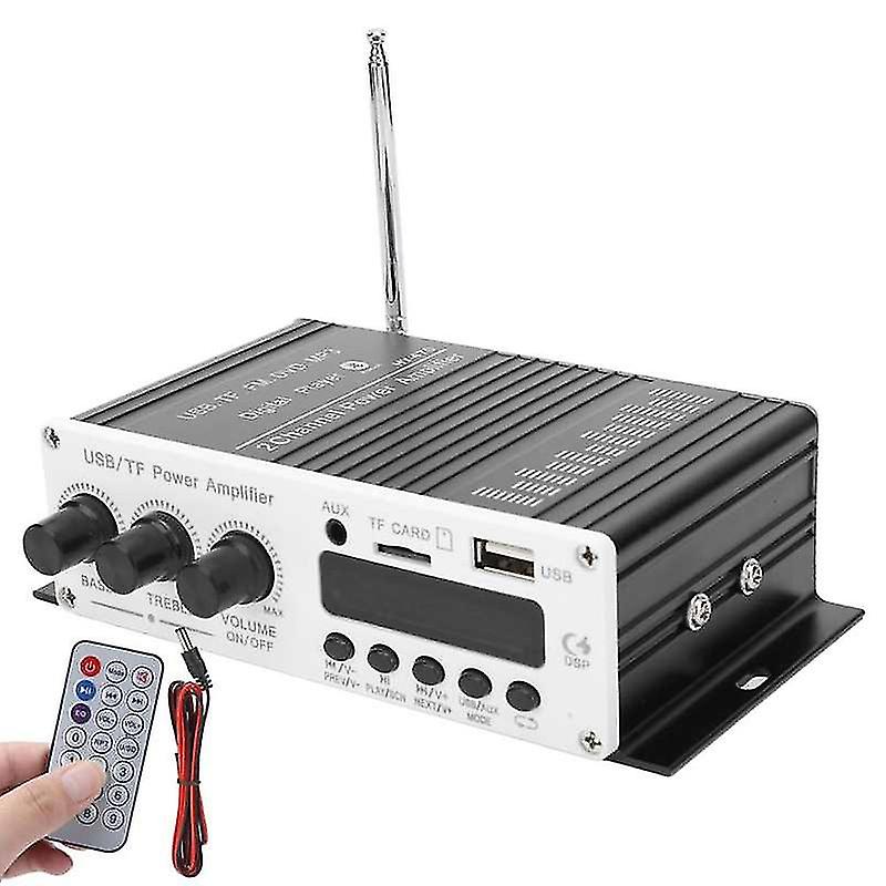 Power Amplifier Aluminum Alloy Usb Memory Card Fm 3 In 1 Stereo Power O Amplifier Bluetooth 4.2 Stereo Digital Player