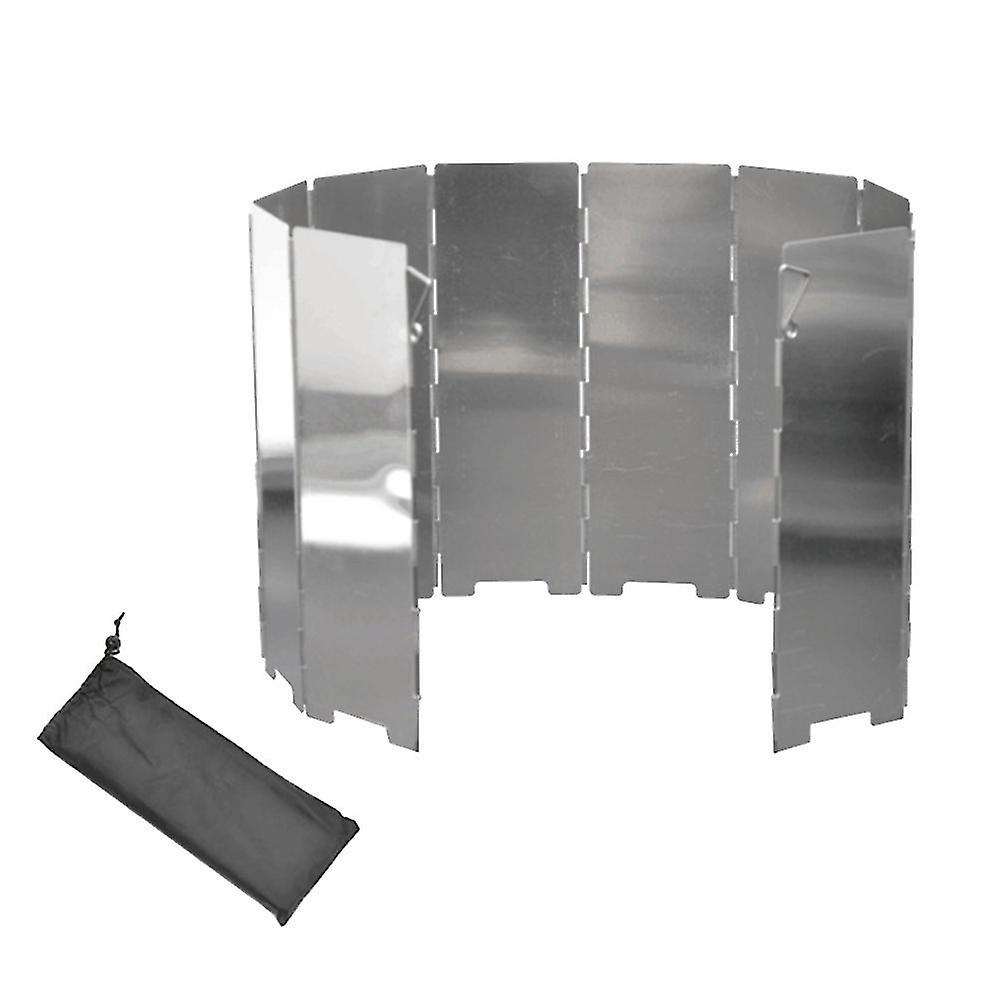 1pc Wind Screen Light Weight Foldable Rustproof Outdoor Windscreen Picnic Stove Windscreen For Campi