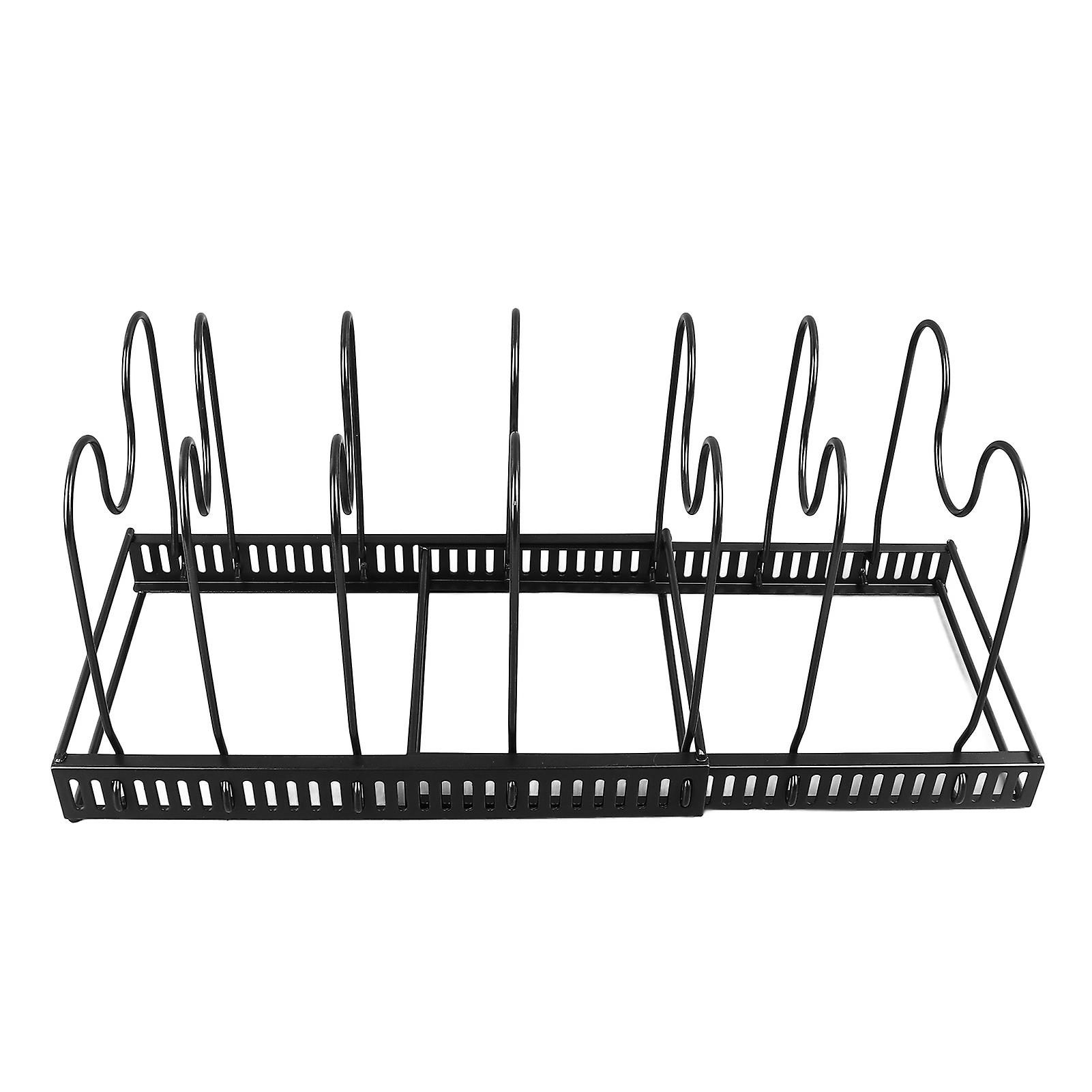Adjustable Bakeware Rack 30-58cm Expandable Iron Organizer