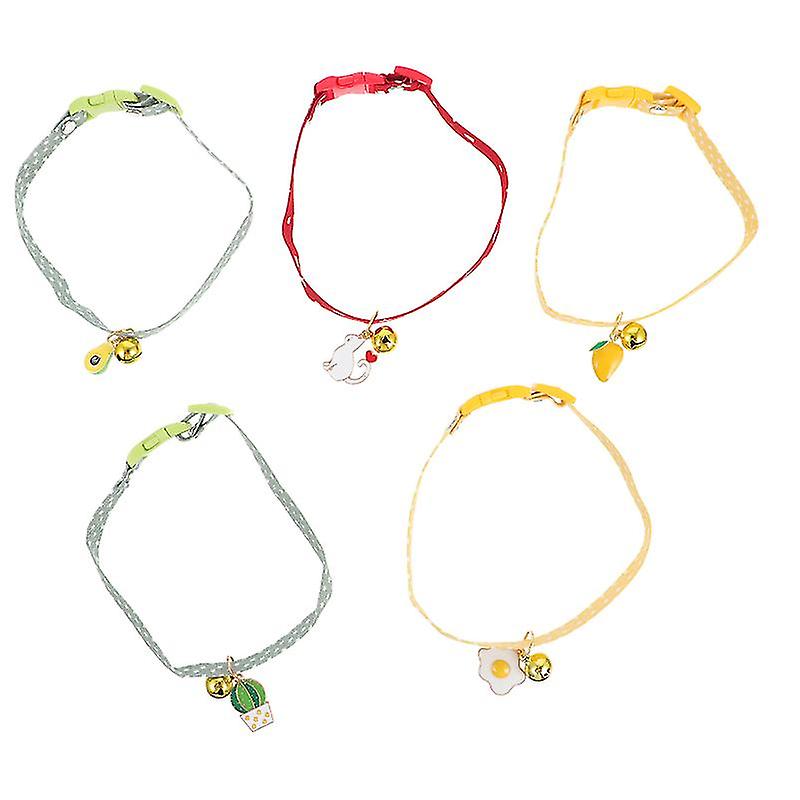 5pcs Pet Bell Collar