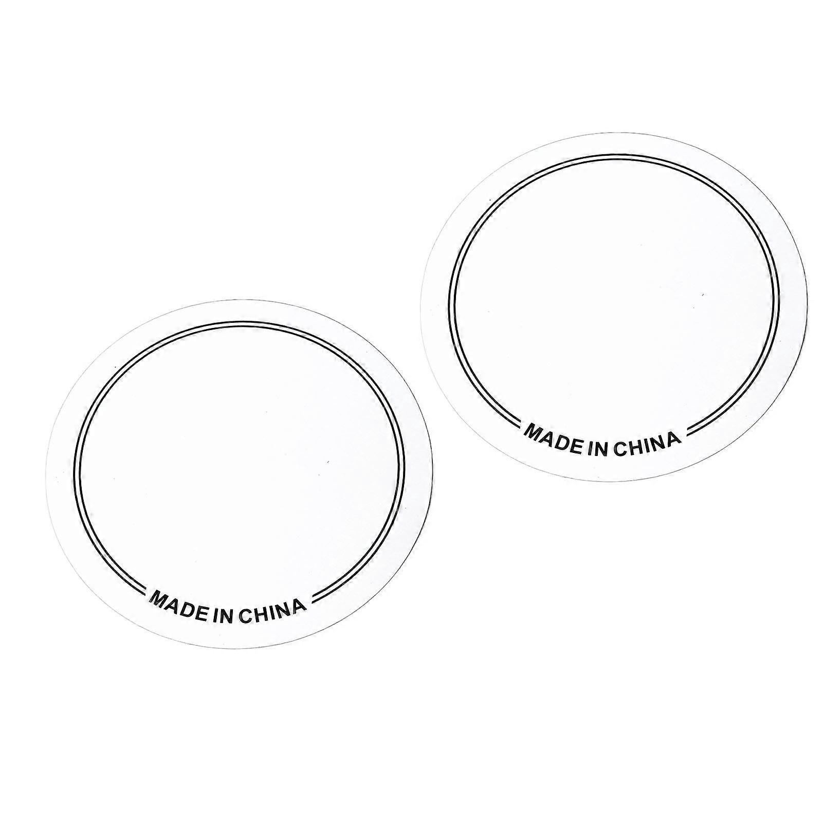 2PCS Drum Head Patch PET Resistente all'usura Drum Head Patch Protector per Practice Performance Pedale singolo Bianco