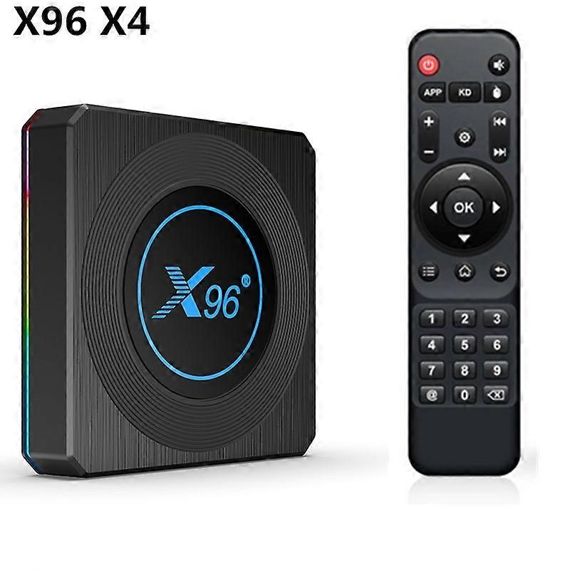 Android 11 TV-Box, X96 X4 Android TV-Box 11.0 Amlogic S905X4 Quad Core 64 Bit, 4 GB RAM 32 GB ROM und