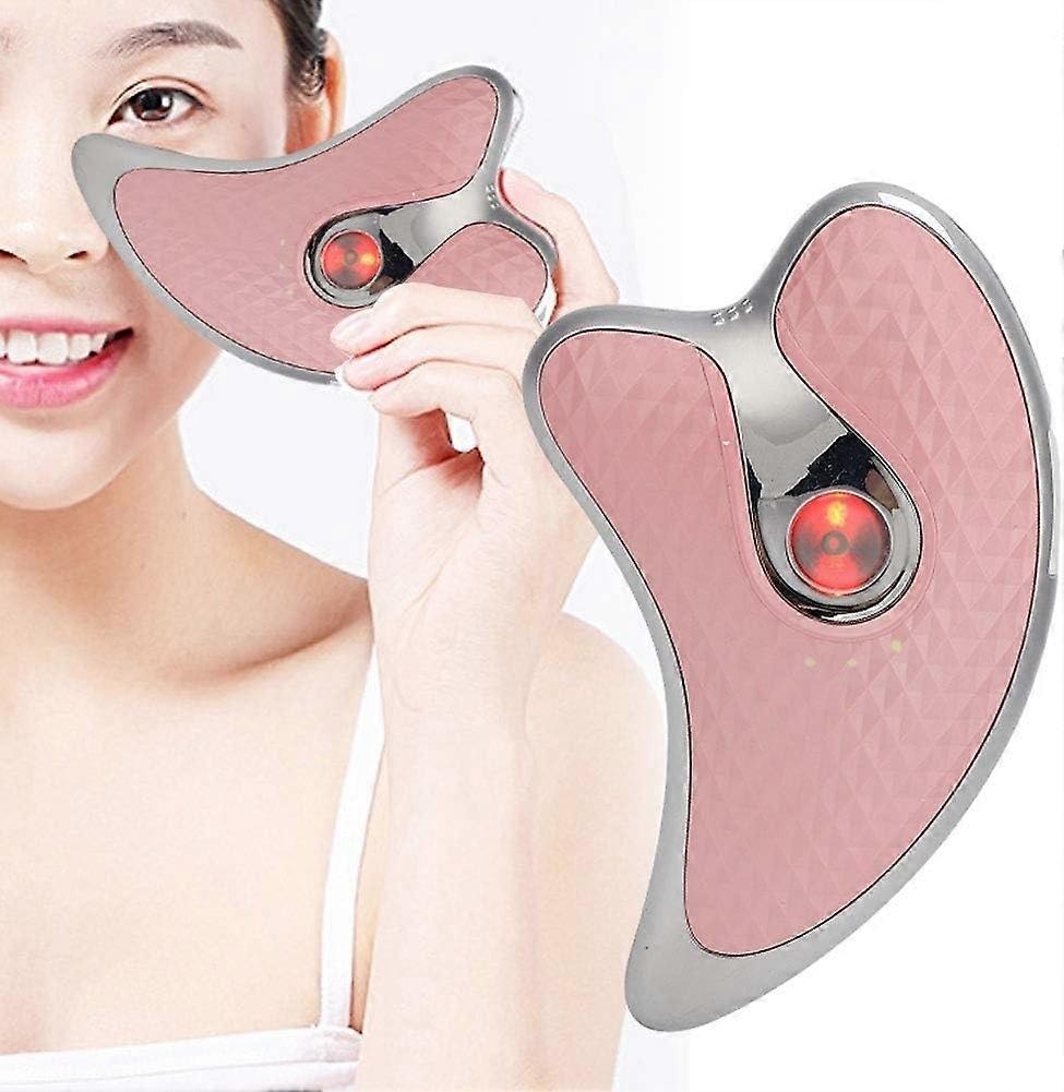 Microcurrent Facial Scraper Massager, 2 in 1 Household Electric Guasha Board, Face Lifting Firming B
